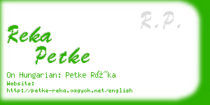 reka petke business card